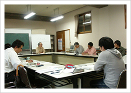 A lecture scene